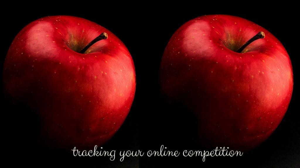 Using online competitor analysis to track competition